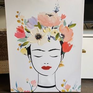 Modern Frida Kahlo Portrait Wall Art